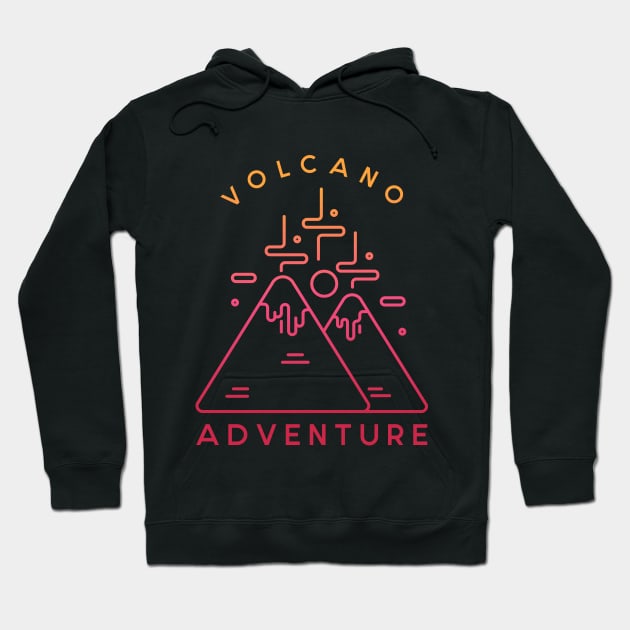 Volcano Adventure Hoodie by VEKTORKITA